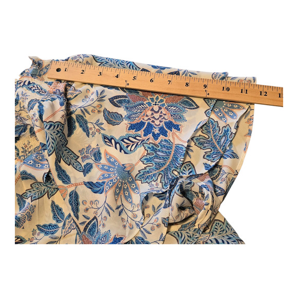 Rose + Olive Top Womens Size 2X Multi Floral Print Flutter Short Sleeve Boho - Picture 8 of 10